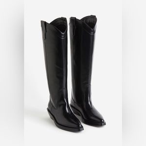 H&M Knee High Cowboy Boots